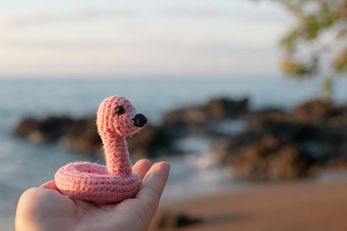 Mini Flamingo Floatie Amigurumi photo 4