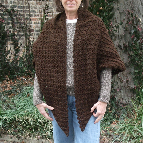 Triangular Shawl in Crosshatch Stitch photo 4