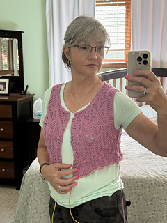 rib on sleeve looks good.  had 142 st