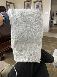 knit with rowan alpaca dk, 2strands