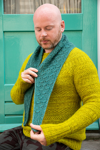 Smocked Triangle Sjal - Stephen West