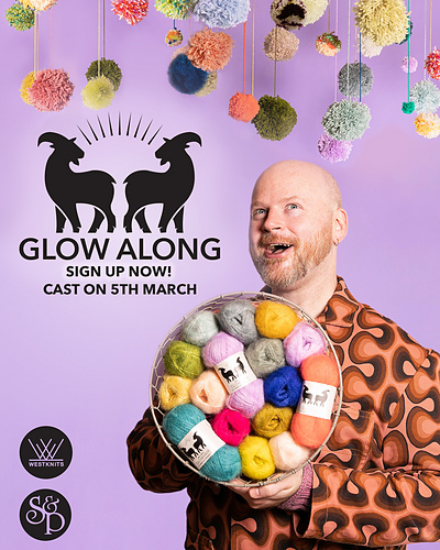 Glow Along 2026: Mohair Mobile Shawl