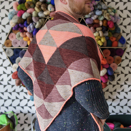 Ravelry Quilting Triangles Shawl pattern by Stephen West