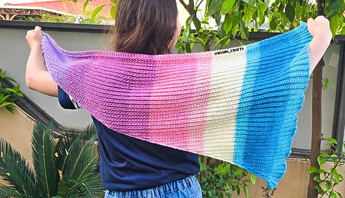 Cotton Candy Skies Shawlette
