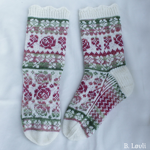Ravelry: Lykkerose pattern by StrikkeBea