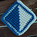 Tunisian Mitered Coaster aka Walk the Line Coaster pattern 
