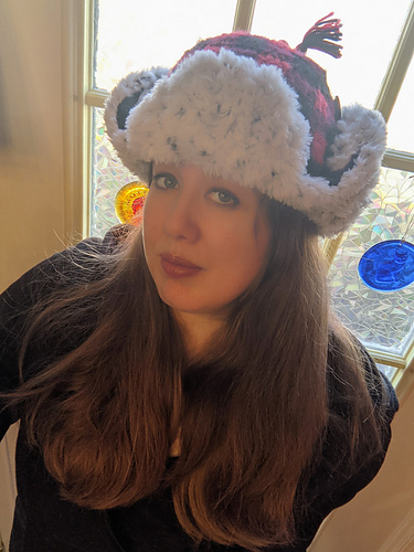 Plush Rutete Trapperhatt - Sarah Perks