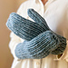 Closed mittens in Peace Fleece, color Volgassippi Blue