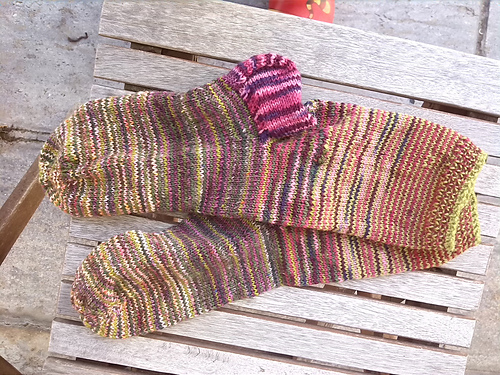 Striped socks with JOGLESS color transition photo 5