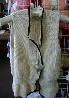 sleeveless cardigan