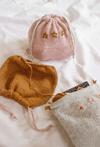 Dahlia Drawstring Bags photo 7
