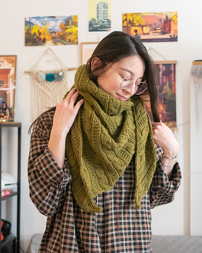 Windy Trail shawl