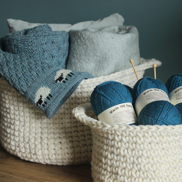 Ravelry Super Chunky Storage Basket pattern by Woolyknit Designs