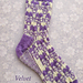 Velvet Pensées socks pattern 