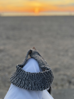 Knitting at West Meadow Beach