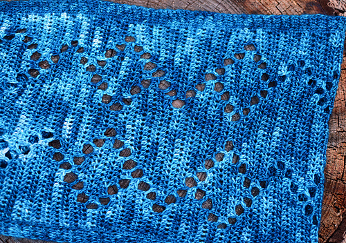 Diamond Love Crochet Scarf/Wrap photo 2