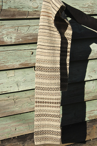 Fair Isle-skjerf - Leslie Weber