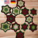 Christmas Tree Skirt HEXIE STARS pattern