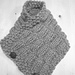 Elongated Rib  Neck Warmer pattern 