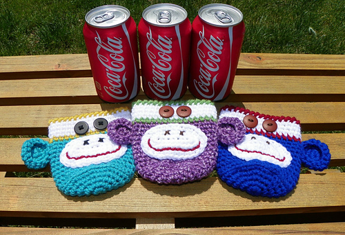 Sock Monkey Can Cozy photo 6