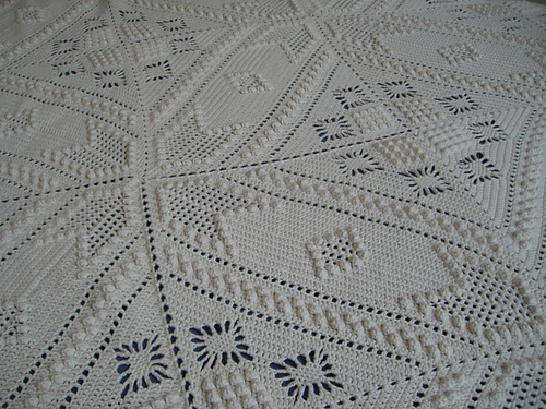 Heklet dørgardin