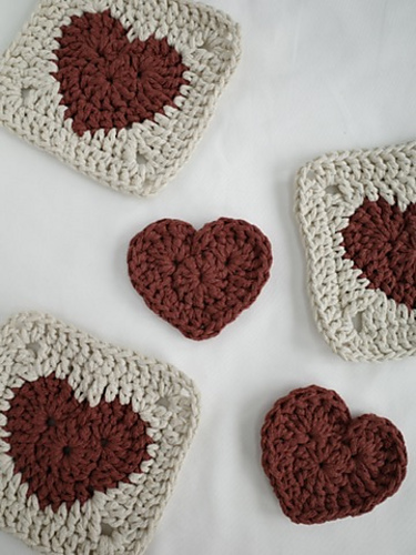 Heart Granny Square Crochet