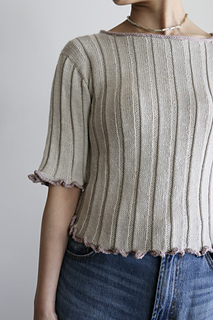 knitted in a half sleeve.