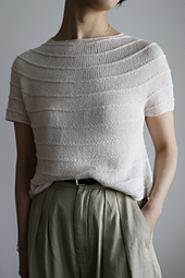 Sample 1: knitted with Tynn Line from Sandnes garn. col. 1015