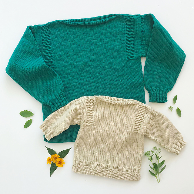 adult sweater pattern by Melinda Goodfellow