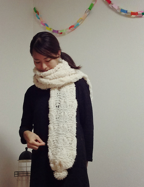 Ravelry Baby Alpaca Scarf ベビーアルパカのマフラー Pattern By Mariko Mikuni 三國 万里子