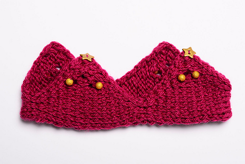 Knitted crown earwarmer photo 2