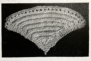 Original Butterick pattern, blocked into shell shape 