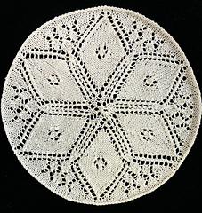 Blocked doily without edging