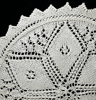 Detail of doily shown with “Vicki’s Little Edge” edging, also on Ravelry.