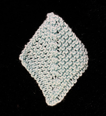 Single petal with #10 crochet cotton thread shows the stitches best. I made NINE petals before I got the shape I wanted!