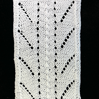 Fox and Snow Hares afghan strip