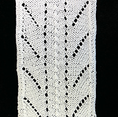 Fox and Snow Hares afghan strip