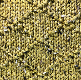 Detail of simple knit and purl pattern