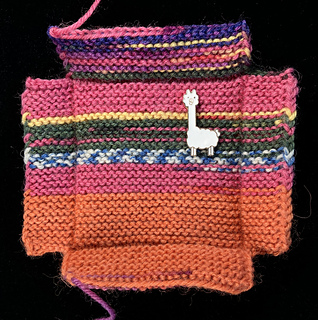 Inside of no-tab tray before sewing seams