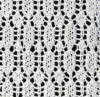 Detail of Oval and Diamond Lace