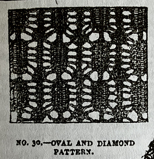 Original engraving. This swatch was stretched wider horizontally than my swatch.