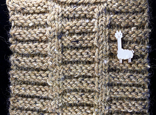 Detail of Rugged Road afghan strip