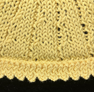 Detail of wrong side hem