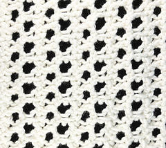 Back side of Softee yarn swatch