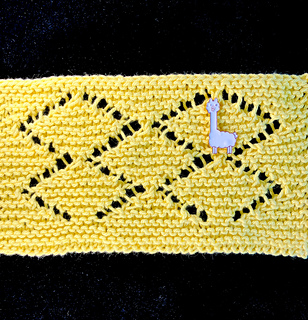 I started with this cotton yarn but thought wool yarn would be the better choice for this pattern. Tough to say...