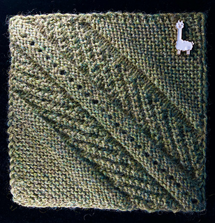 Wrong side of wool block