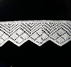 Almost entire swatch. The second repeat from the right has a couple of errors. My bad!