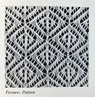 Barbara G. Walker's more geometric "Pyrenees Pattern"