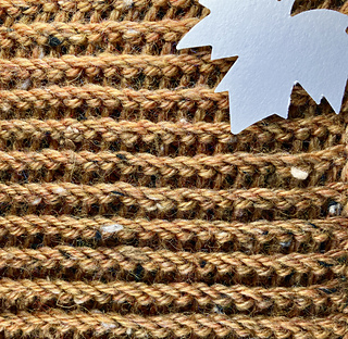 Same pattern but tweed yarn gives a different mood