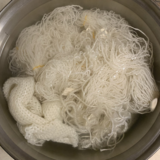 presoak all fibres in water